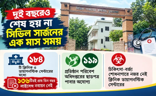 চুয়াডাঙ্গায় স্বাস্থ্য বিভাগের উদাসীনতায় অনিবন্ধিত ক্লিনিক-ডায়াগনস্টিকে অঘোষিত ছাড়