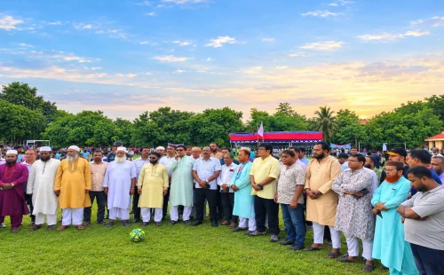 মুজিবনগরে ৩৬ জুলাই স্মৃতি ফুটবল টুর্নামেন্টের উদ্বোধন