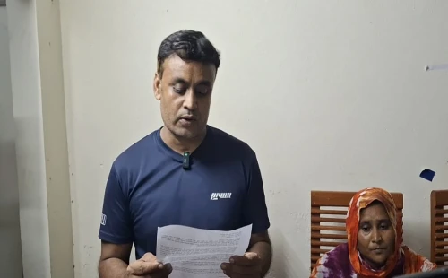 জীবননগরে ৩ লাখ ৯০ হাজার টাকা নিয়ে জমি বিক্রেতা নারীর সংবাদ সম্মেলন