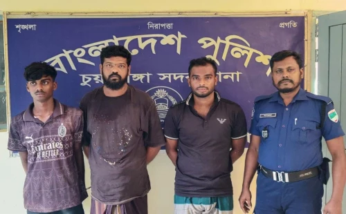 চুয়াডাঙ্গায় মাদক সেবনের দায়ে ৩ জন গ্রেপ্তার