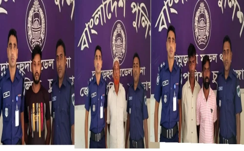 দামুড়হুদায় পুলিশের অভিযানে ৪ জন আটক