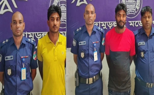 দামুড়হুদায় পুলিশের অভিযানে দুই মাদকসেবী আটক