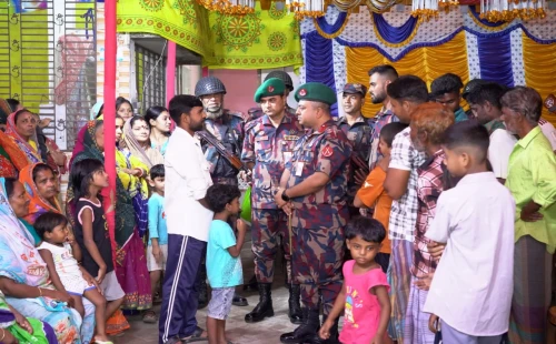চুয়াডাঙ্গা ও মেহেরপুরের সীমান্তবর্তী পূজামণ্ডপের নিরাপত্তায় ১২ প্লাটুন বিজিবি মোতায়েন