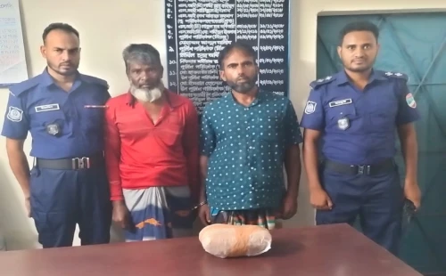 চুয়াডাঙ্গার ডিঙ্গেদহে গাঁজাসহ দুজন আটক