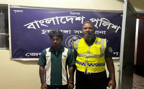 চুয়াডাঙ্গার কুতুবপুরে গাঁজাসহ এক যুবক গ্রেপ্তার