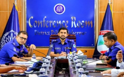 মেহেরপুরে আইনশৃঙ্খলা ও অপরাধ পর্যালোচনা সভা