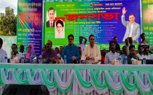 মেহেরপুরের পিরোজপুর ইউনিয়ন বিএনপির জনসভায় কামরুল হাসান