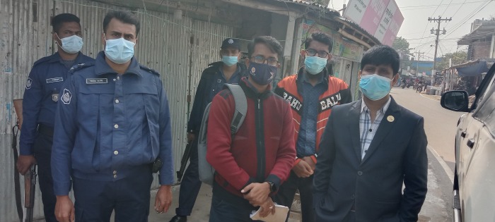 আন্দুলবাড়ীয়ায় স্বাস্থ্যবিধি অমান্য করাই তিন ব্যবসায়ীকে জরিমানা