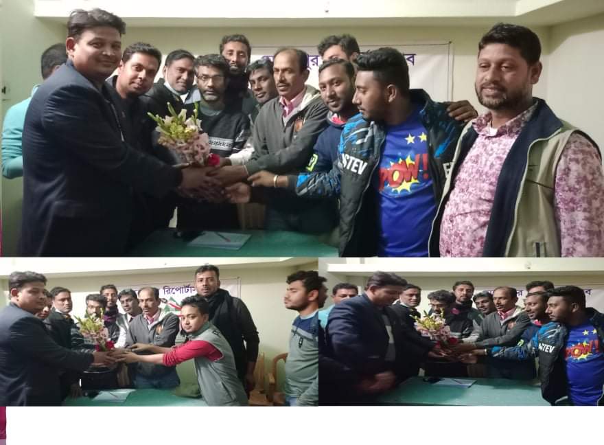 মেহেরপুর রিপোর্টার্স ক্লাবে মিজানুর রহমান জনি সংবর্ধিত