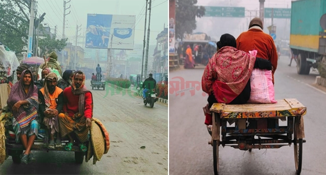 চুয়াডাঙ্গায় গুঁড়িগুঁড়ি বৃষ্টি, বিপর্যস্ত জনজীবন