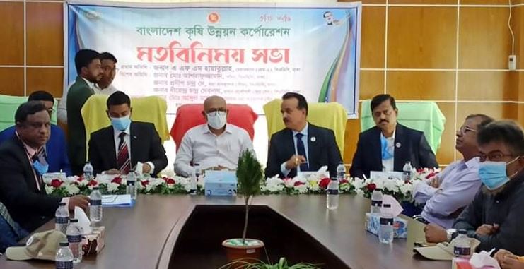 চুয়াডাঙ্গা বীজ প্রক্রিয়াজাতকরণ কেন্দ্রের নতুন দপ্তরের উদ্বোধনকালে বিএডিসি চেয়ারম্যান এ এফ এম হায়াতুল্লাহ