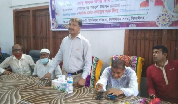 হলিধানীতে ঝিনাইদহ জেলা পরিষদের চেয়ারম্যানকে সংবর্ধনা