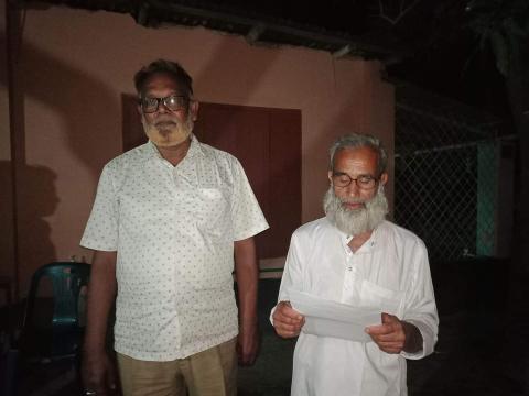 অনিয়ম অভিযোগ তুলে শিক্ষক প্রতিনিধি প্রার্থীর সংবাদ সম্মেলন