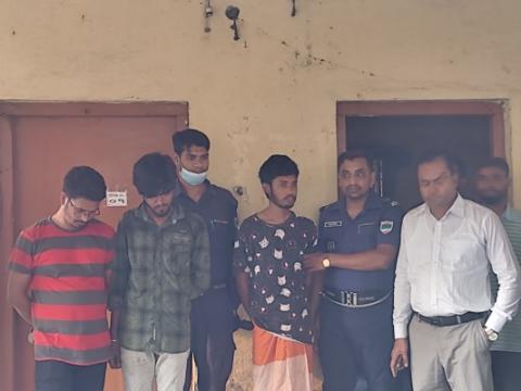 কালীগঞ্জে মাদক সেবনকালে আটক ৩ যুবককে কারাদন্ড