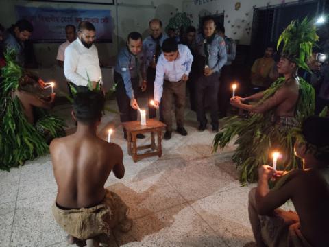 চুয়াডাঙ্গায় খুলনা বিভাগীয় কোর্স ফর রোভার মেটের সমাপনী ও  মহাতাবু জলসায় ডিসি আমিনুল ইসলাম