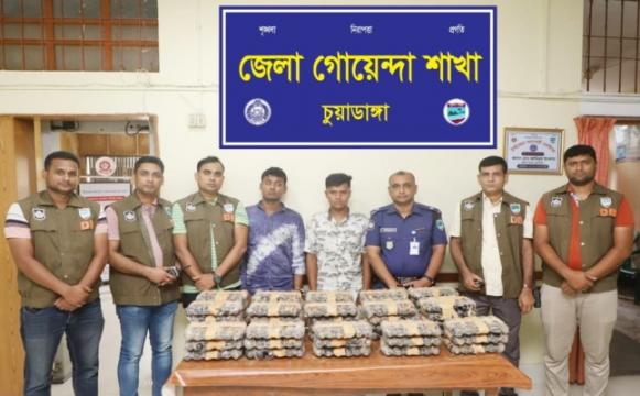 চুয়াডাঙ্গায় ফেনসিডিলসহ দুই মাদক পাচারকারী আটক