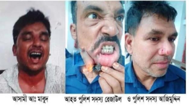 বিচারকের সামনে পুলিশের উপর আসামীর হামলা