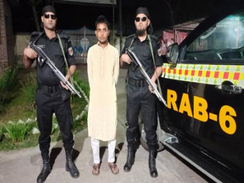 র‌্যাবের অভিযানে ইয়াবাসহ সুলতানপুরের ফয়সাল আটক