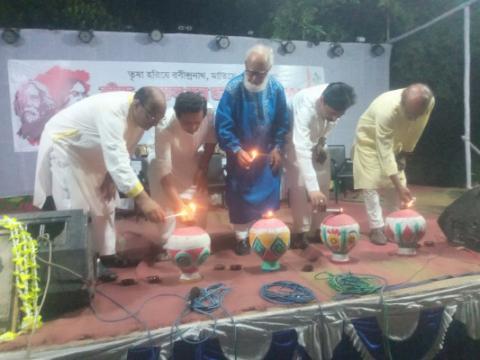 দর্শনায় রবীন্দ্র-নজরুল জন্মজয়ন্তী উৎসব