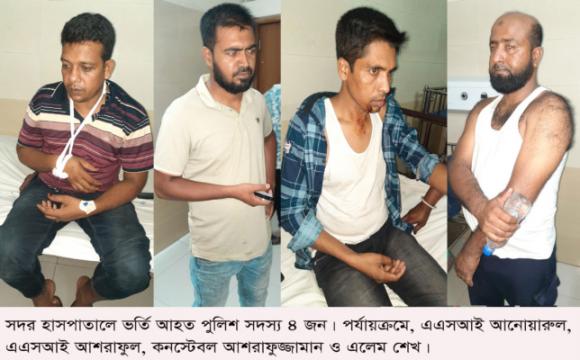 ঝিনাইদহে পুলিশের উপর হামলার ঘটনায় গ্রেপ্তার ১৫