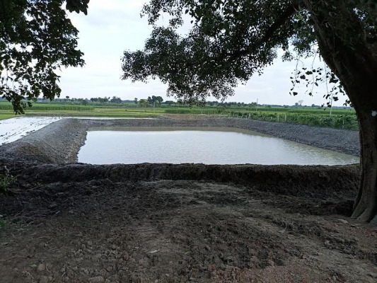 হৈবতপুরে অনুমোদন ছাড়া ফসলের জমিতে পুকুর খনন