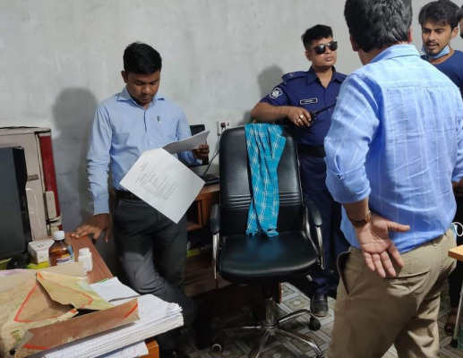 চুয়াডাঙ্গা সদর হাসপাতাল এলাকায় উপজেলা প্রশাসনের অভিযান