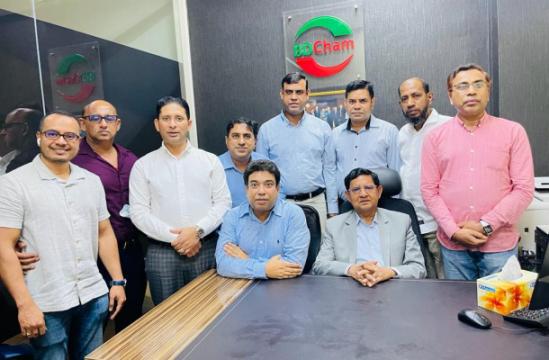 পাট ও বস্ত্রমন্ত্রী গোলাম দস্তগীর গাজীর সাথে বিডিচেম নেতৃবৃন্দের মতবিনিময়
