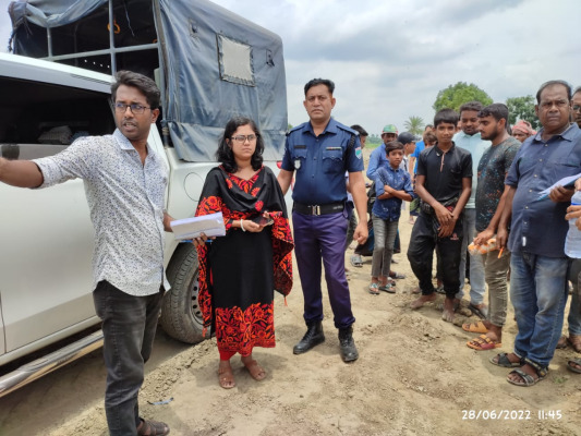 অবৈধভাবে মাটি কাটার অপরাধে জরিমানা!
