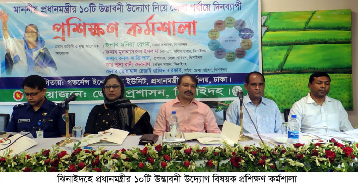ঝিনাইদহে প্রধানমন্ত্রীর ১০টি উদ্ভাবনী উদ্যোগ বিষয়ক প্রশিক্ষণ কর্মশালা