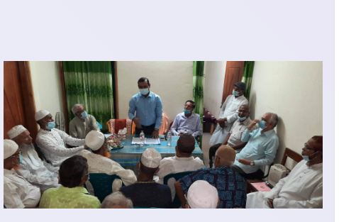 চুয়াডাঙ্গা জেলা প্রশাসক আমিনুল ইসলামের সাথে প্রবীণ হিতৈষী সংঘের সদস্যদের মতবিনিময়