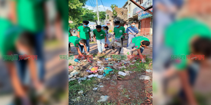 বিডি ক্লিন চুয়াডাঙ্গা ইউনিটের উদ্যোগে শহরে পরিচ্ছন্নতা অভিযান