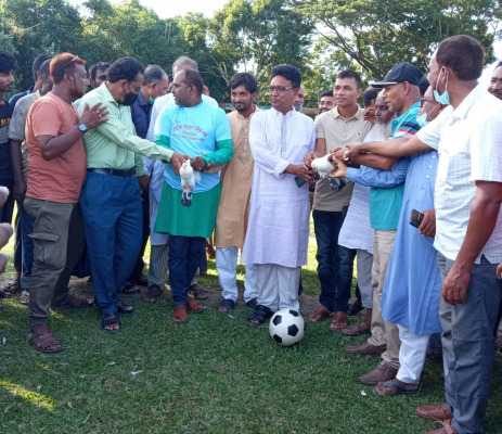 খাসকররা ইউনিয়ন অন্ত ফুটবল টুর্নামেনেটর শুভ উদ্বোধন