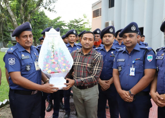চুয়াডাঙ্গার নবাগত পুলিশ সুপার হিসেবে আব্দুল্লাহ্ আল-মামুনের যোগদান