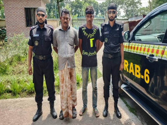 চুয়াডাঙ্গায় র‌্যাবের অভিযানে দেশী মদসহ দুজন আটক