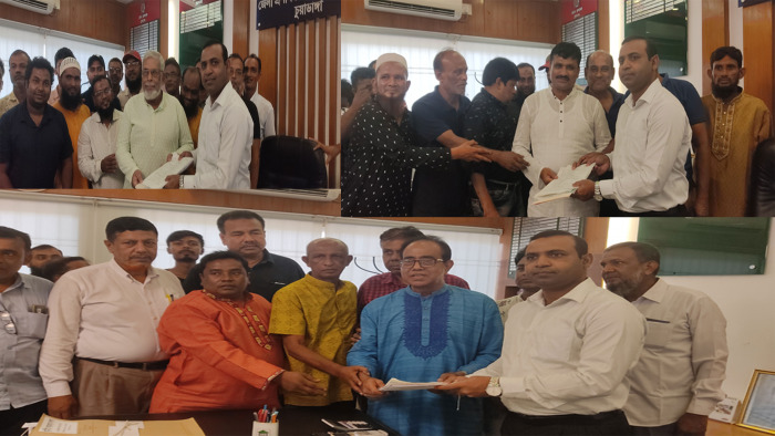 শেষ দিনে মনোনয়নপত্র জমা দিলেন মঞ্জু-রঞ্জু ও খোকন
