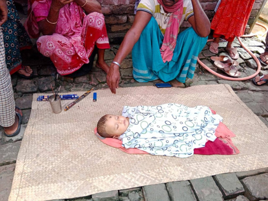 জীবননগরে পাখিভ্যান থেকে ছিটকে পড়ে শিশুর মৃত্যু