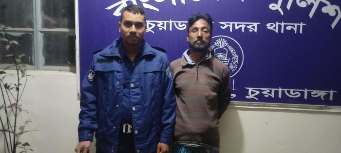 চুয়াডাঙ্গায় ৫ শ গ্রাম গাঁজাসহ হানুড়বাড়াদির বাবর আলী আটক