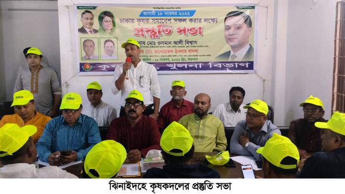 ঝিনাইদহে কৃষক দলের প্রস্তুতি সভা