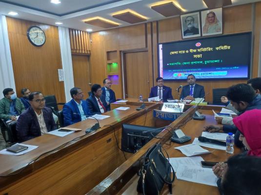 চুয়াডাঙ্গা জেলা সার ও বীজ মনিটরিং কমিটির সভায় ডিসি মোহাম্মদ আমিনুল ইসলাম খান