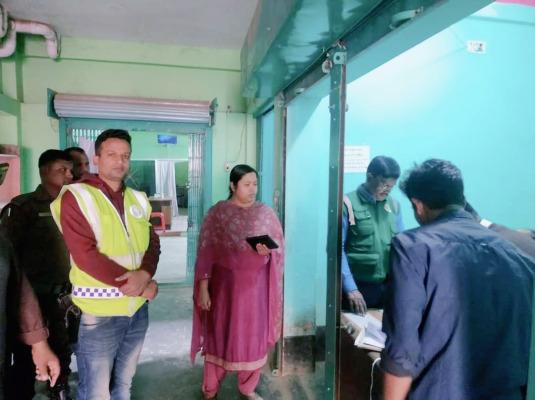কার্পাসডাঙ্গায় ভ্রাম্যমাণ আদালতে ক্লিনিক ব্যবসায়ীকে জরিমানা