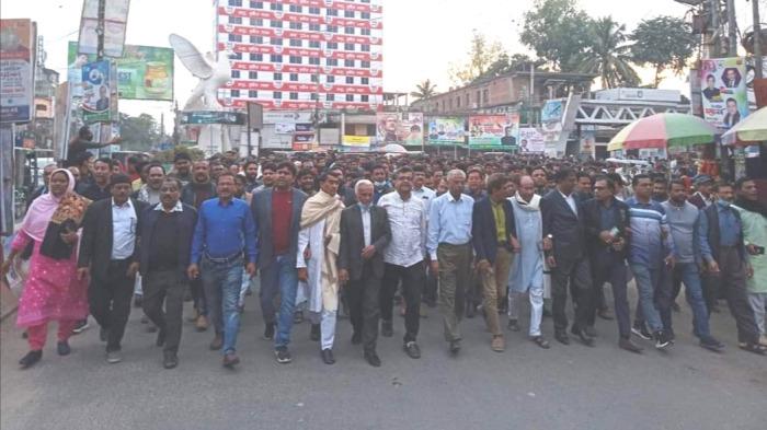 ঝিনাইদহে আওয়ামী লীগের বিক্ষোভ মিছিল অনুষ্ঠিত