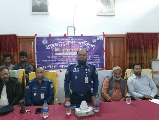চুয়াডাঙ্গার বেগমপুরে কৃষকদের সঙ্গে মতবিনিময় সভায় এএসপি মুন্না বিশ্বাস