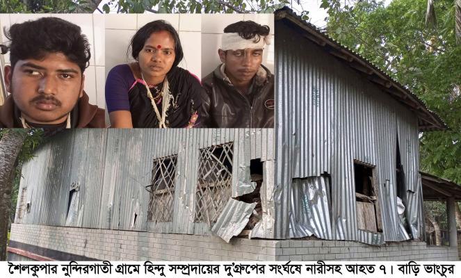 হিন্দু সম্প্রদায়ের দুই গ্রুপের মধ্যে সংর্ঘষে নারীসহ আহত ৭