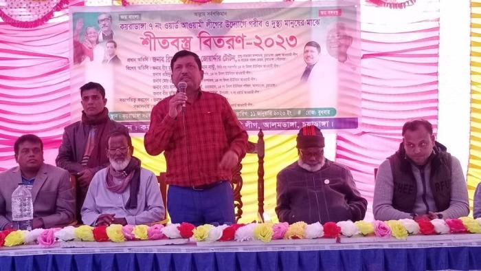 চুয়াডাঙ্গা ও মেহেরপুরে শীতার্তদের মাঝে কম্বল বিতরণ অনুষ্ঠােনে টোটন জোয়ার্দ্দার