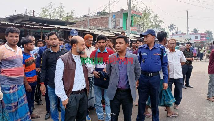 হিজলগাড়ী বাজারে ভ্রাম্যমাণ আদালতের অভিযান পরিচালিত