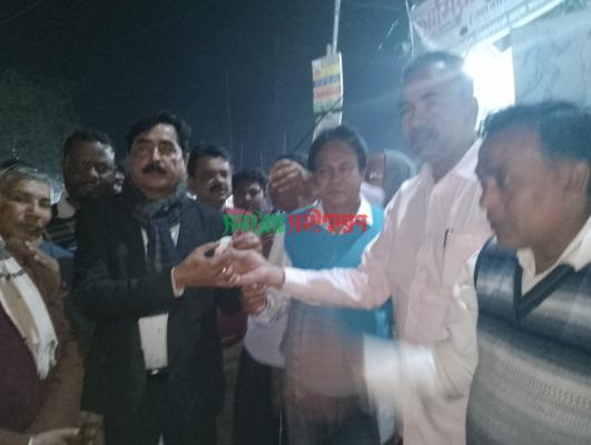 দর্শনা পৌর এলাকায় এলইডি লাইট স্থাপন