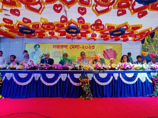 কার্পাসডাঙ্গায় কবি নজরুল মেলার সমাপণী অনুষ্ঠারে জেলা পরিষদের চেয়ারম্যান মনজু
