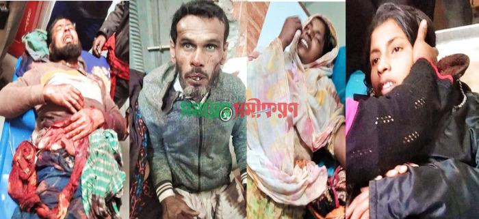 আলমডাঙ্গার খাসকররায় কিশোরীসহ চারজনকে কুপিয়ে জখম