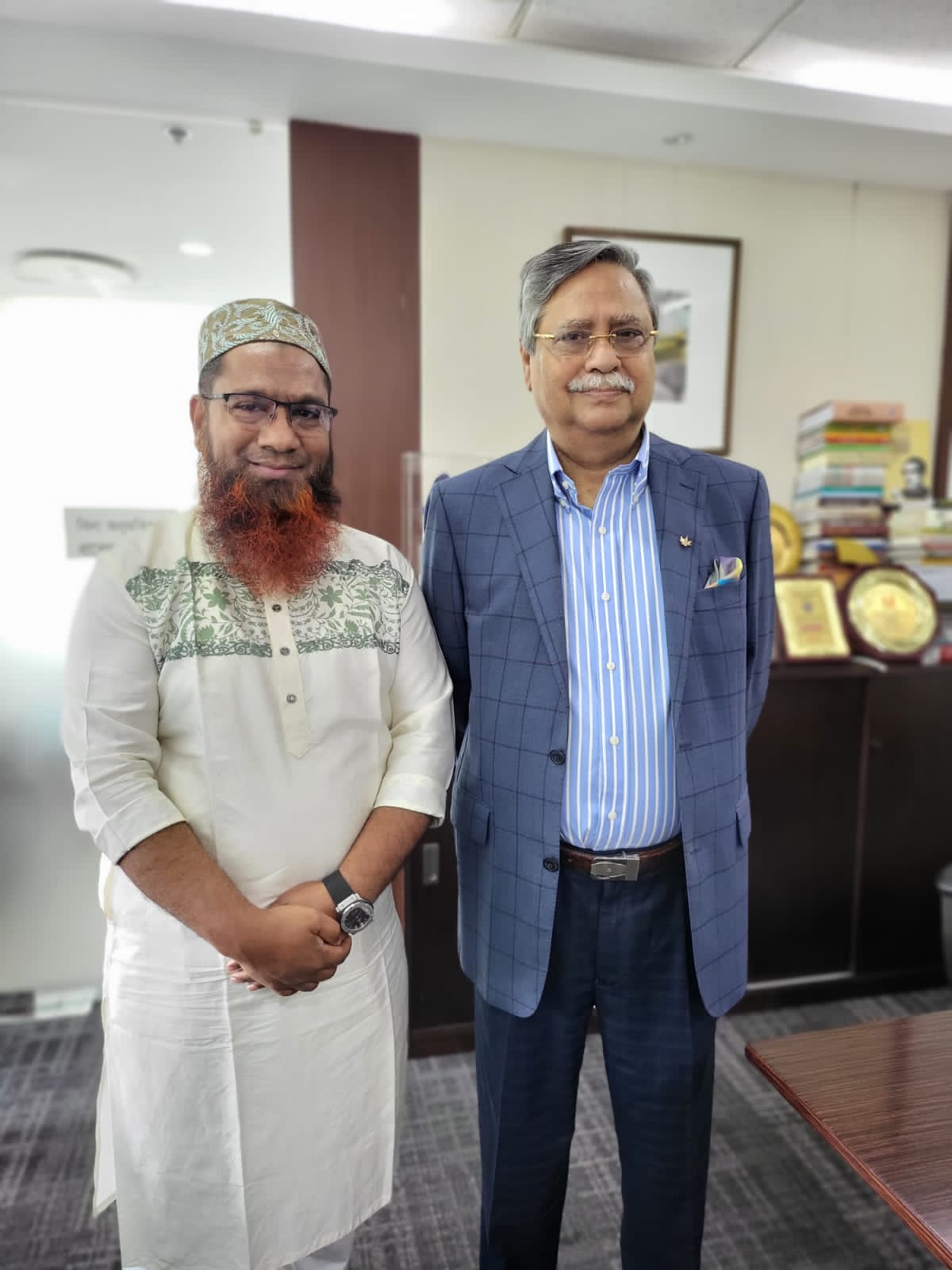 নবনির্বাচিত রাষ্ট্রপতি সাহাবুদ্দিনের সঙ্গে জিপু চৌধুরীর সৌজন্য সাক্ষাৎ