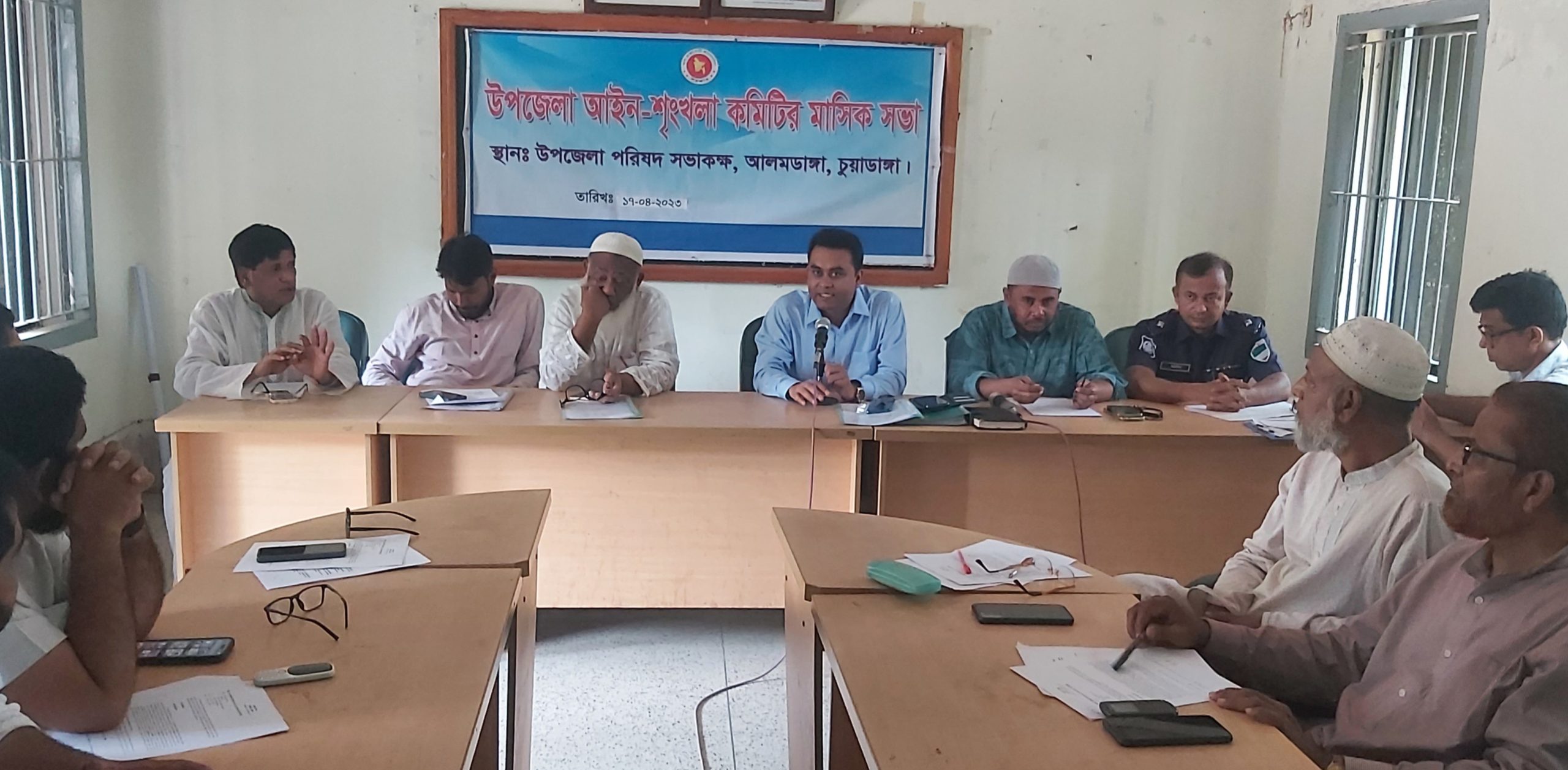 আলমডাঙ্গায় আইনশৃঙ্খলা কমিটির মাসিক সভা